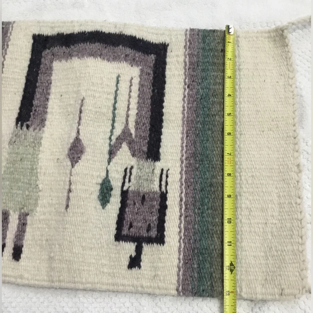 Vintage Navajo Inspired YEI Reversible Woven Textile